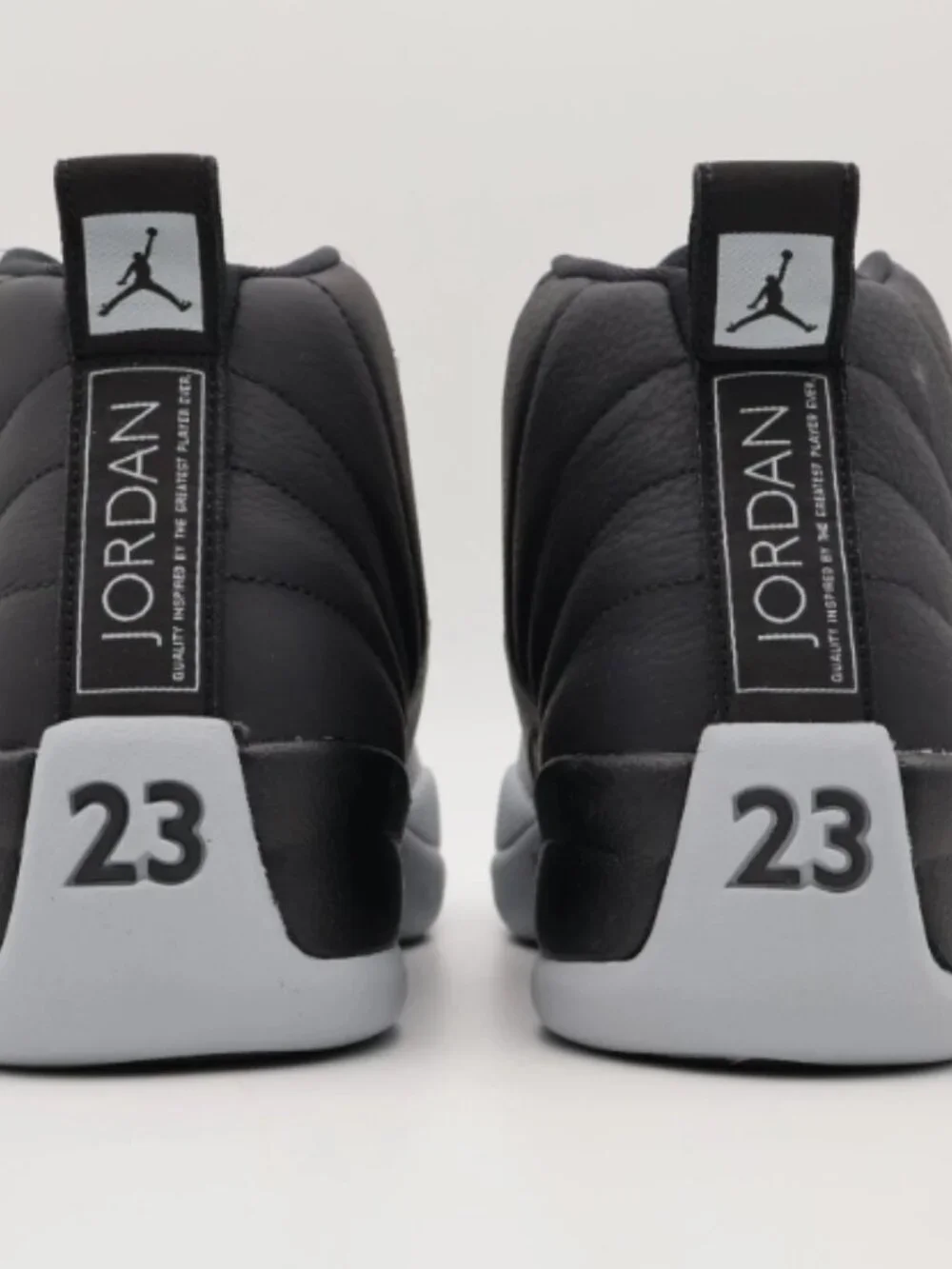 Nike Air Jordan 12 Retro Barons Black and Wolf Grey